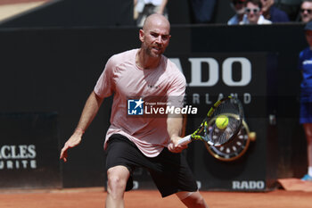 2024-05-22 - Adrian MANNARINO (FRA) during the Open Parc Auvergne-Rhone-Alpes Lyon 2024, ATP 250 Tennis tournament on May 22, 2024 at Parc de la Tete d'Or in Lyon, France - TENNIS - OPEN PARC LYON 2024 - INTERNATIONALS - TENNIS