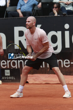 2024-05-22 - Adrian MANNARINO (FRA) during the Open Parc Auvergne-Rhone-Alpes Lyon 2024, ATP 250 Tennis tournament on May 22, 2024 at Parc de la Tete d'Or in Lyon, France - TENNIS - OPEN PARC LYON 2024 - INTERNATIONALS - TENNIS