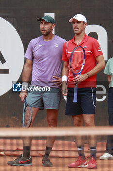 2024-05-22 - Santiago GONZALEZ (MEX) and Edouard ROGER-VASSELIN (FRA) during the Open Parc Auvergne-Rhone-Alpes Lyon 2024, ATP 250 Tennis tournament on May 22, 2024 at Parc de la Tete d'Or in Lyon, France - TENNIS - OPEN PARC LYON 2024 - INTERNATIONALS - TENNIS