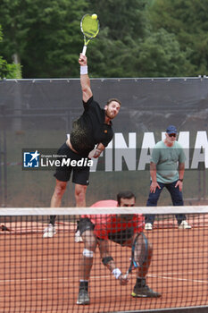 2024-05-22 - Albano OLIVETTI (FRA) and Yuki BHAMBRI (IND) during the Open Parc Auvergne-Rhone-Alpes Lyon 2024, ATP 250 Tennis tournament on May 22, 2024 at Parc de la Tete d'Or in Lyon, France - TENNIS - OPEN PARC LYON 2024 - INTERNATIONALS - TENNIS