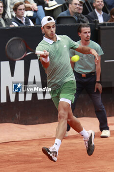 2024-05-22 - Francisco CERUNDOLO (ARG) during the Open Parc Auvergne-Rhone-Alpes Lyon 2024, ATP 250 Tennis tournament on May 22, 2024 at Parc de la Tete d'Or in Lyon, France - TENNIS - OPEN PARC LYON 2024 - INTERNATIONALS - TENNIS