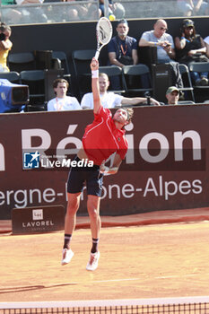 2024-05-22 - Arthur RINDERKNECH (FRA) during the Open Parc Auvergne-Rhone-Alpes Lyon 2024, ATP 250 Tennis tournament on May 22, 2024 at Parc de la Tete d'Or in Lyon, France - TENNIS - OPEN PARC LYON 2024 - INTERNATIONALS - TENNIS