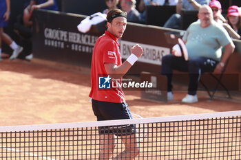 2024-05-22 - Arthur RINDERKNECH (FRA) during the Open Parc Auvergne-Rhone-Alpes Lyon 2024, ATP 250 Tennis tournament on May 22, 2024 at Parc de la Tete d'Or in Lyon, France - TENNIS - OPEN PARC LYON 2024 - INTERNATIONALS - TENNIS