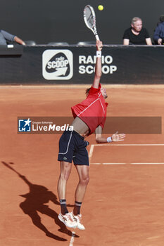 2024-05-22 - Arthur RINDERKNECH (FRA) during the Open Parc Auvergne-Rhone-Alpes Lyon 2024, ATP 250 Tennis tournament on May 22, 2024 at Parc de la Tete d'Or in Lyon, France - TENNIS - OPEN PARC LYON 2024 - INTERNATIONALS - TENNIS