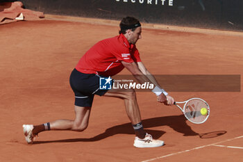 2024-05-22 - Arthur RINDERKNECH (FRA) during the Open Parc Auvergne-Rhone-Alpes Lyon 2024, ATP 250 Tennis tournament on May 22, 2024 at Parc de la Tete d'Or in Lyon, France - TENNIS - OPEN PARC LYON 2024 - INTERNATIONALS - TENNIS