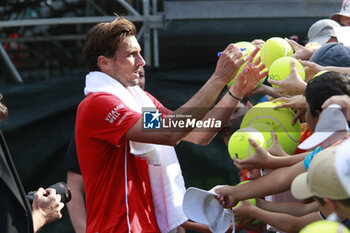 2024-05-22 - Arthur RINDERKNECH (FRA) during the Open Parc Auvergne-Rhone-Alpes Lyon 2024, ATP 250 Tennis tournament on May 22, 2024 at Parc de la Tete d'Or in Lyon, France - TENNIS - OPEN PARC LYON 2024 - INTERNATIONALS - TENNIS