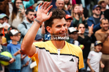 2024-05-22 - Ceremony in honor of Dominic THIEM of Austria during third qualifying day of Roland-Garros 2024, ATP and WTA Grand Slam tennis tournament on May 22, 2024 at Roland-Garros stadium in Paris, France - TENNIS - ROLAND GARROS 2024 - PREVIEWS - INTERNATIONALS - TENNIS