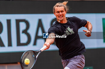 2024-05-24 - Alexander ZVEREV (DEU) during the Roland-Garros 2024, ATP and WTA Grand Slam tennis tournament on May 24, 2024 at Roland-Garros stadium in Paris, France - TENNIS - ROLAND GARROS 2024 - PREVIEW - INTERNATIONALS - TENNIS