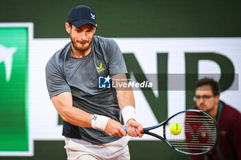 2024-05-26 - Andy MURRAY of Great Britain during the first day of Roland-Garros 2024, ATP and WTA Grand Slam tennis tournament on May 26, 2024 at Roland-Garros stadium in Paris, France - TENNIS - ROLAND GARROS 2024 - 26/05 - INTERNATIONALS - TENNIS