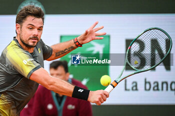 2024-05-26 - Stanislas (Stan) WAWRINKA of Swiss during the first day of Roland-Garros 2024, ATP and WTA Grand Slam tennis tournament on May 26, 2024 at Roland-Garros stadium in Paris, France - TENNIS - ROLAND GARROS 2024 - 26/05 - INTERNATIONALS - TENNIS