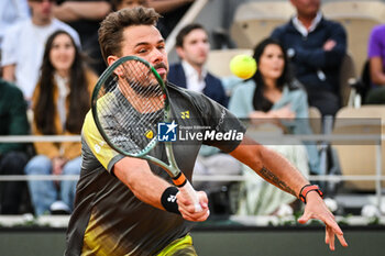 2024-05-26 - Stanislas (Stan) WAWRINKA of Swiss during the first day of Roland-Garros 2024, ATP and WTA Grand Slam tennis tournament on May 26, 2024 at Roland-Garros stadium in Paris, France - TENNIS - ROLAND GARROS 2024 - 26/05 - INTERNATIONALS - TENNIS