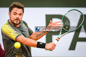 2024-05-26 - Stanislas (Stan) WAWRINKA of Swiss during the first day of Roland-Garros 2024, ATP and WTA Grand Slam tennis tournament on May 26, 2024 at Roland-Garros stadium in Paris, France - TENNIS - ROLAND GARROS 2024 - 26/05 - INTERNATIONALS - TENNIS