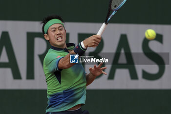 2024-05-26 - Kei Nishikori of Japan during day 1 of the 2024 French Open, Roland-Garros 2024, Grand Slam tennis tournament on May 26, 2024 at Roland-Garros stadium in Paris, France - TENNIS - ROLAND GARROS 2024 - 26/05 - INTERNATIONALS - TENNIS