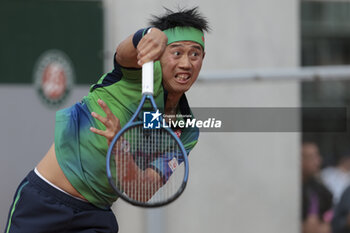 2024-05-26 - Kei Nishikori of Japan during day 1 of the 2024 French Open, Roland-Garros 2024, Grand Slam tennis tournament on May 26, 2024 at Roland-Garros stadium in Paris, France - TENNIS - ROLAND GARROS 2024 - 26/05 - INTERNATIONALS - TENNIS