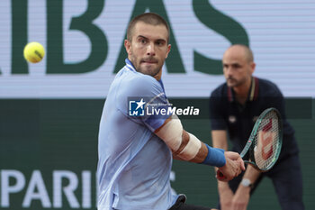 2024-05-26 - Borna Coric of Croatia during day 1 of the 2024 French Open, Roland-Garros 2024, Grand Slam tennis tournament on May 26, 2024 at Roland-Garros stadium in Paris, France - TENNIS - ROLAND GARROS 2024 - 26/05 - INTERNATIONALS - TENNIS