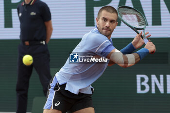 2024-05-26 - Borna Coric of Croatia during day 1 of the 2024 French Open, Roland-Garros 2024, Grand Slam tennis tournament on May 26, 2024 at Roland-Garros stadium in Paris, France - TENNIS - ROLAND GARROS 2024 - 26/05 - INTERNATIONALS - TENNIS