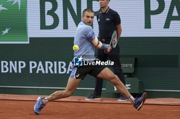 2024-05-26 - Borna Coric of Croatia during day 1 of the 2024 French Open, Roland-Garros 2024, Grand Slam tennis tournament on May 26, 2024 at Roland-Garros stadium in Paris, France - TENNIS - ROLAND GARROS 2024 - 26/05 - INTERNATIONALS - TENNIS