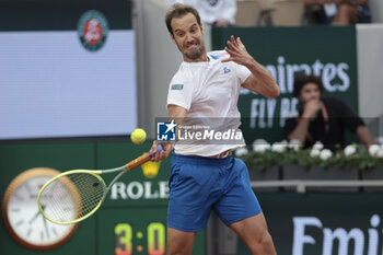 2024-05-26 - Richard Gasquet of France during day 1 of the 2024 French Open, Roland-Garros 2024, Grand Slam tennis tournament on May 26, 2024 at Roland-Garros stadium in Paris, France - TENNIS - ROLAND GARROS 2024 - 26/05 - INTERNATIONALS - TENNIS