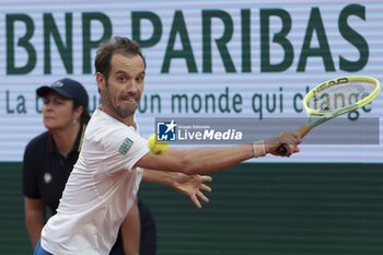 2024-05-26 - Richard Gasquet of France during day 1 of the 2024 French Open, Roland-Garros 2024, Grand Slam tennis tournament on May 26, 2024 at Roland-Garros stadium in Paris, France - TENNIS - ROLAND GARROS 2024 - 26/05 - INTERNATIONALS - TENNIS