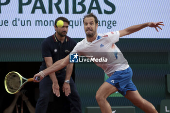 2024-05-26 - Richard Gasquet of France during day 1 of the 2024 French Open, Roland-Garros 2024, Grand Slam tennis tournament on May 26, 2024 at Roland-Garros stadium in Paris, France - TENNIS - ROLAND GARROS 2024 - 26/05 - INTERNATIONALS - TENNIS