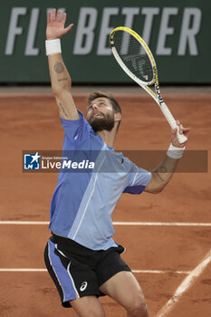 2024-05-26 - Corentin Moutet of France during day 1 of the 2024 French Open, Roland-Garros 2024, Grand Slam tennis tournament on May 26, 2024 at Roland-Garros stadium in Paris, France - TENNIS - ROLAND GARROS 2024 - 26/05 - INTERNATIONALS - TENNIS