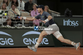 2024-05-26 - Andy Murray of Great Britain during day 1 of the 2024 French Open, Roland-Garros 2024, Grand Slam tennis tournament on May 26, 2024 at Roland-Garros stadium in Paris, France - TENNIS - ROLAND GARROS 2024 - 26/05 - INTERNATIONALS - TENNIS