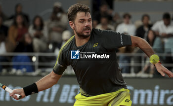 2024-05-26 - Stan Wawrinka of Switzerland during day 1 of the 2024 French Open, Roland-Garros 2024, Grand Slam tennis tournament on May 26, 2024 at Roland-Garros stadium in Paris, France - TENNIS - ROLAND GARROS 2024 - 26/05 - INTERNATIONALS - TENNIS