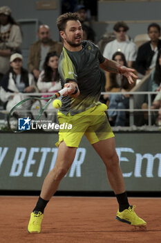 2024-05-26 - Stan Wawrinka of Switzerland during day 1 of the 2024 French Open, Roland-Garros 2024, Grand Slam tennis tournament on May 26, 2024 at Roland-Garros stadium in Paris, France - TENNIS - ROLAND GARROS 2024 - 26/05 - INTERNATIONALS - TENNIS