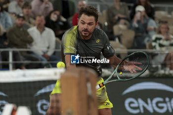 2024-05-26 - Stan Wawrinka of Switzerland during day 1 of the 2024 French Open, Roland-Garros 2024, Grand Slam tennis tournament on May 26, 2024 at Roland-Garros stadium in Paris, France - TENNIS - ROLAND GARROS 2024 - 26/05 - INTERNATIONALS - TENNIS