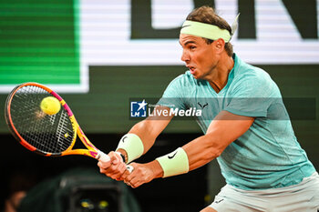 2024-05-27 - Rafael NADAL of Spain during the second day of Roland-Garros 2024, ATP and WTA Grand Slam tennis tournament on May 27, 2024 at Roland-Garros stadium in Paris, France - TENNIS - ROLAND GARROS 2024 - 27/05 - INTERNATIONALS - TENNIS