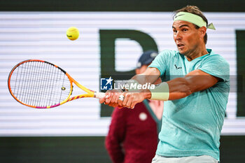 2024-05-27 - Rafael NADAL of Spain during the second day of Roland-Garros 2024, ATP and WTA Grand Slam tennis tournament on May 27, 2024 at Roland-Garros stadium in Paris, France - TENNIS - ROLAND GARROS 2024 - 27/05 - INTERNATIONALS - TENNIS