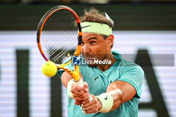 2024-05-27 - Rafael NADAL of Spain during the second day of Roland-Garros 2024, ATP and WTA Grand Slam tennis tournament on May 27, 2024 at Roland-Garros stadium in Paris, France - TENNIS - ROLAND GARROS 2024 - 27/05 - INTERNATIONALS - TENNIS