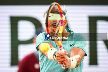 2024-05-27 - Rafael NADAL of Spain during the second day of Roland-Garros 2024, ATP and WTA Grand Slam tennis tournament on May 27, 2024 at Roland-Garros stadium in Paris, France - TENNIS - ROLAND GARROS 2024 - 27/05 - INTERNATIONALS - TENNIS