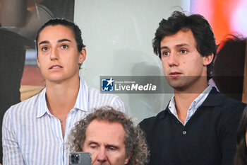 2024-05-27 - Caroline GARCIA of France with his boyfriend Borja DURAN during the second day of Roland-Garros 2024, ATP and WTA Grand Slam tennis tournament on May 27, 2024 at Roland-Garros stadium in Paris, France - TENNIS - ROLAND GARROS 2024 - 27/05 - INTERNATIONALS - TENNIS