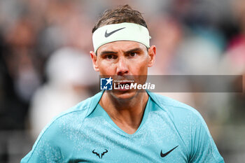 2024-05-27 - Rafael NADAL of Spain during the second day of Roland-Garros 2024, ATP and WTA Grand Slam tennis tournament on May 27, 2024 at Roland-Garros stadium in Paris, France - TENNIS - ROLAND GARROS 2024 - 27/05 - INTERNATIONALS - TENNIS