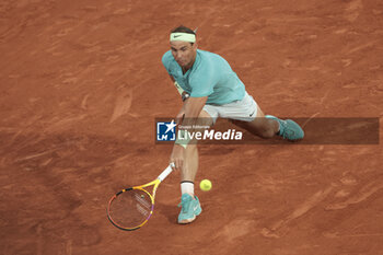 2024-05-27 - Rafael Nadal of Spain during his first round match against Alexander Zverev aka Sascha Zverev of Germany on day 2 of the 2024 French Open, Roland-Garros 2024, Grand Slam tennis tournament on May 27, 2024 at Roland-Garros stadium in Paris, France - TENNIS - ROLAND GARROS 2024 - 27/05 - INTERNATIONALS - TENNIS