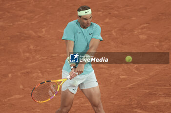 2024-05-27 - Rafael Nadal of Spain during his first round match against Alexander Zverev aka Sascha Zverev of Germany on day 2 of the 2024 French Open, Roland-Garros 2024, Grand Slam tennis tournament on May 27, 2024 at Roland-Garros stadium in Paris, France - TENNIS - ROLAND GARROS 2024 - 27/05 - INTERNATIONALS - TENNIS