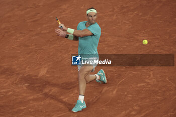 2024-05-27 - Rafael Nadal of Spain during his first round match against Alexander Zverev aka Sascha Zverev of Germany on day 2 of the 2024 French Open, Roland-Garros 2024, Grand Slam tennis tournament on May 27, 2024 at Roland-Garros stadium in Paris, France - TENNIS - ROLAND GARROS 2024 - 27/05 - INTERNATIONALS - TENNIS