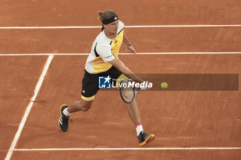 2024-05-27 - Alexander Zverev aka Sascha Zverev of Germany during his first round match against Rafael Nadal of Spain on day 2 of the 2024 French Open, Roland-Garros 2024, Grand Slam tennis tournament on May 27, 2024 at Roland-Garros stadium in Paris, France - TENNIS - ROLAND GARROS 2024 - 27/05 - INTERNATIONALS - TENNIS