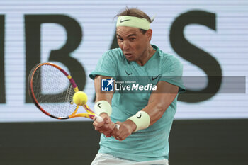 2024-05-27 - Rafael Nadal of Spain during his first round match against Alexander Zverev aka Sascha Zverev of Germany on day 2 of the 2024 French Open, Roland-Garros 2024, Grand Slam tennis tournament on May 27, 2024 at Roland-Garros stadium in Paris, France - TENNIS - ROLAND GARROS 2024 - 27/05 - INTERNATIONALS - TENNIS