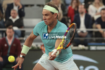 2024-05-27 - Rafael Nadal of Spain during his first round match against Alexander Zverev aka Sascha Zverev of Germany on day 2 of the 2024 French Open, Roland-Garros 2024, Grand Slam tennis tournament on May 27, 2024 at Roland-Garros stadium in Paris, France - TENNIS - ROLAND GARROS 2024 - 27/05 - INTERNATIONALS - TENNIS