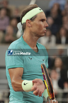 2024-05-27 - Rafael Nadal of Spain during his first round match against Alexander Zverev aka Sascha Zverev of Germany on day 2 of the 2024 French Open, Roland-Garros 2024, Grand Slam tennis tournament on May 27, 2024 at Roland-Garros stadium in Paris, France - TENNIS - ROLAND GARROS 2024 - 27/05 - INTERNATIONALS - TENNIS