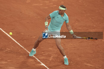 2024-05-27 - Rafael Nadal of Spain during his first round match against Alexander Zverev aka Sascha Zverev of Germany on day 2 of the 2024 French Open, Roland-Garros 2024, Grand Slam tennis tournament on May 27, 2024 at Roland-Garros stadium in Paris, France - TENNIS - ROLAND GARROS 2024 - 27/05 - INTERNATIONALS - TENNIS