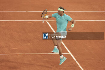 2024-05-27 - Rafael Nadal of Spain during his first round match against Alexander Zverev aka Sascha Zverev of Germany on day 2 of the 2024 French Open, Roland-Garros 2024, Grand Slam tennis tournament on May 27, 2024 at Roland-Garros stadium in Paris, France - TENNIS - ROLAND GARROS 2024 - 27/05 - INTERNATIONALS - TENNIS