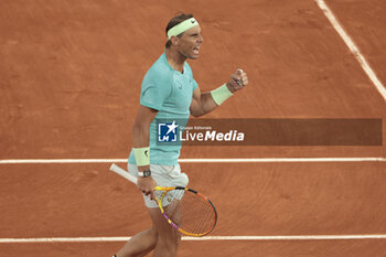 2024-05-27 - Rafael Nadal of Spain during his first round match against Alexander Zverev aka Sascha Zverev of Germany on day 2 of the 2024 French Open, Roland-Garros 2024, Grand Slam tennis tournament on May 27, 2024 at Roland-Garros stadium in Paris, France - TENNIS - ROLAND GARROS 2024 - 27/05 - INTERNATIONALS - TENNIS