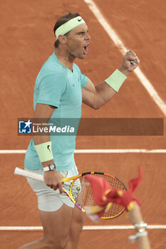 2024-05-27 - Rafael Nadal of Spain during his first round match against Alexander Zverev aka Sascha Zverev of Germany on day 2 of the 2024 French Open, Roland-Garros 2024, Grand Slam tennis tournament on May 27, 2024 at Roland-Garros stadium in Paris, France - TENNIS - ROLAND GARROS 2024 - 27/05 - INTERNATIONALS - TENNIS