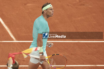 2024-05-27 - Rafael Nadal of Spain during his first round match against Alexander Zverev aka Sascha Zverev of Germany on day 2 of the 2024 French Open, Roland-Garros 2024, Grand Slam tennis tournament on May 27, 2024 at Roland-Garros stadium in Paris, France - TENNIS - ROLAND GARROS 2024 - 27/05 - INTERNATIONALS - TENNIS