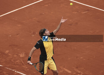 2024-05-27 - Stefanos Tsitsipas of Greece during day 2 of the 2024 French Open, Roland-Garros 2024, Grand Slam tennis tournament on May 27, 2024 at Roland-Garros stadium in Paris, France - TENNIS - ROLAND GARROS 2024 - 27/05 - INTERNATIONALS - TENNIS