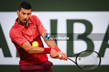 2024-05-28 - Novak DJOKOVIC of Serbia during the third day of Roland-Garros 2024, ATP and WTA Grand Slam tennis tournament on May 28, 2024 at Roland-Garros stadium in Paris, France - TENNIS - ROLAND GARROS 2024 - 28/05 - INTERNATIONALS - TENNIS