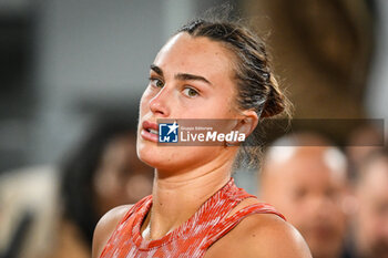 2024-05-28 - Aryna SABALENKA of Belarus during the third day of Roland-Garros 2024, ATP and WTA Grand Slam tennis tournament on May 28, 2024 at Roland-Garros stadium in Paris, France - TENNIS - ROLAND GARROS 2024 - 28/05 - INTERNATIONALS - TENNIS